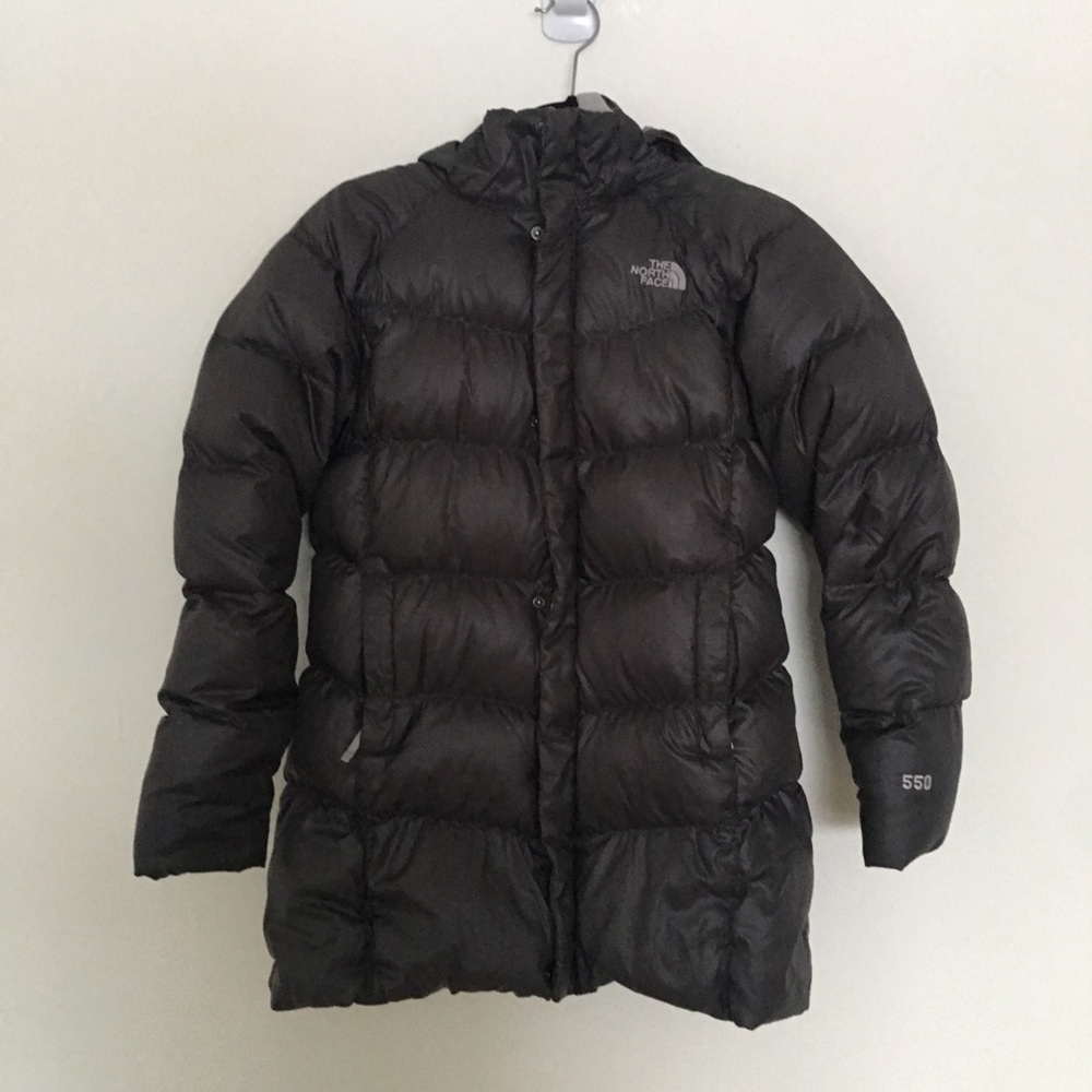 The North Face long puffer jacket